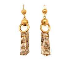 Load image into Gallery viewer, Antique Victorian 14ct Gold Bobble Fringe earrings. SOLD