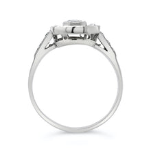 Load image into Gallery viewer, Art Deco Diamond Platinum Plaque Ring