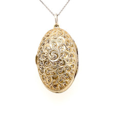 Load image into Gallery viewer, Antique Austrian Egg-shaped Silver Locket