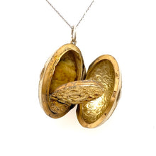 Load image into Gallery viewer, Antique Austrian Egg-shaped Silver Locket