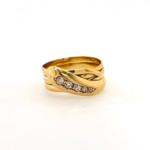 Load image into Gallery viewer, snake diamond wide ring melbourne