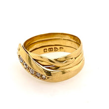 Load image into Gallery viewer, wide snake dress ring hallmarked melbourne
