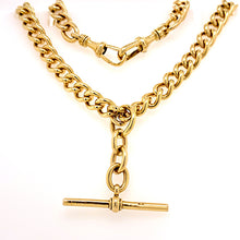 Load image into Gallery viewer, Vintage Albert Curb Link Fob Chain - SOLD