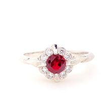 Load image into Gallery viewer, 18ct white gold Ruby and Diamond Ring
