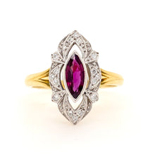 Load image into Gallery viewer, 18ct yellow gold Ruby and diamond ring
