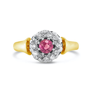 Antique Pink Sapphire ring - SOLD