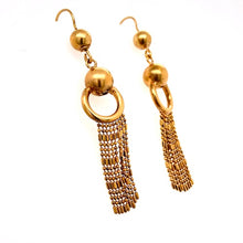 Load image into Gallery viewer, Antique Victorian 14ct Gold Bobble Fringe earrings. SOLD
