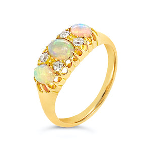 Opal and Diamond Dress Ring - SOLD