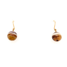 Load image into Gallery viewer, Antique Agate Ball Earrings
