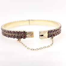 Load image into Gallery viewer, Garnet Double Row Bangle
