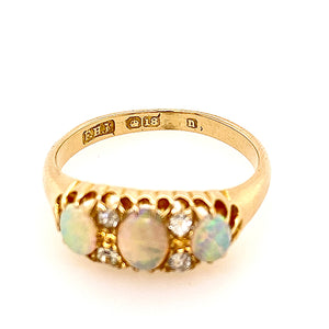 Opal and Diamond Dress Ring - SOLD